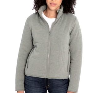 Three Dots Soft Knit Full Zip Puffy Jacket Medium